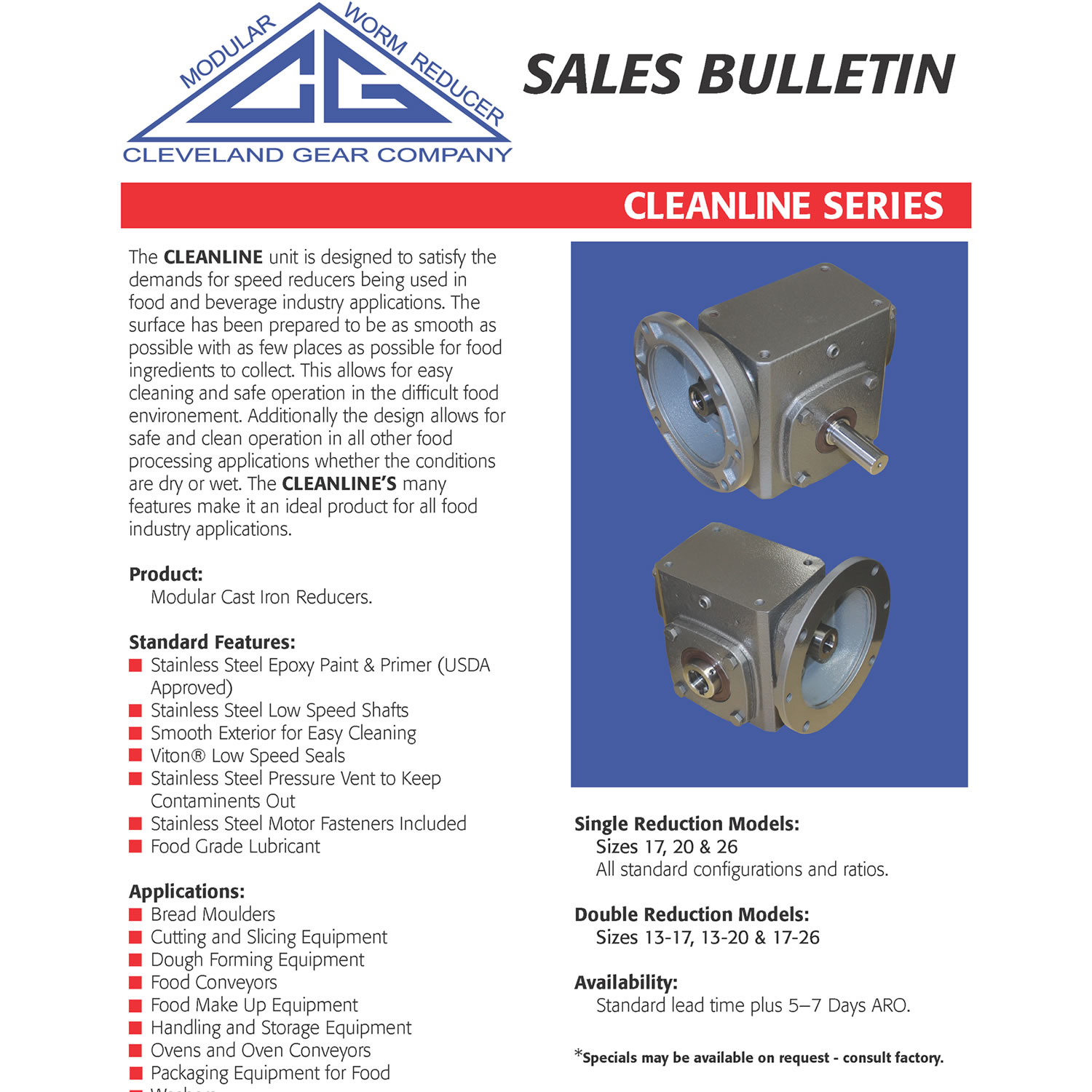 Literature & Catalogs Cleveland Gear Company